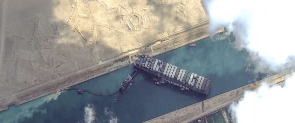 Ship is stuck in the suez canal delaying all shipments for months